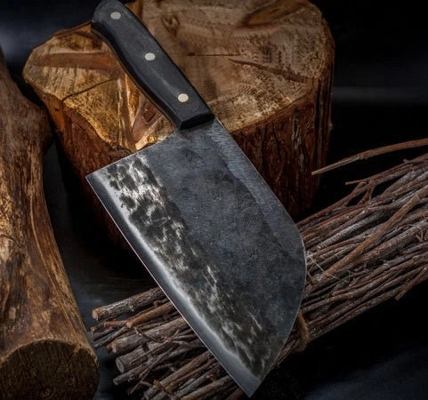 Premium stainless steel meat cleaver knife with ergonomic handle and razor-sharp, durable blade for efficient cutting in the kitchen