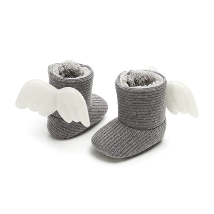 Winter Warm Small Wing High Boots for babies in soft cotton, available in multiple colours and sizes.