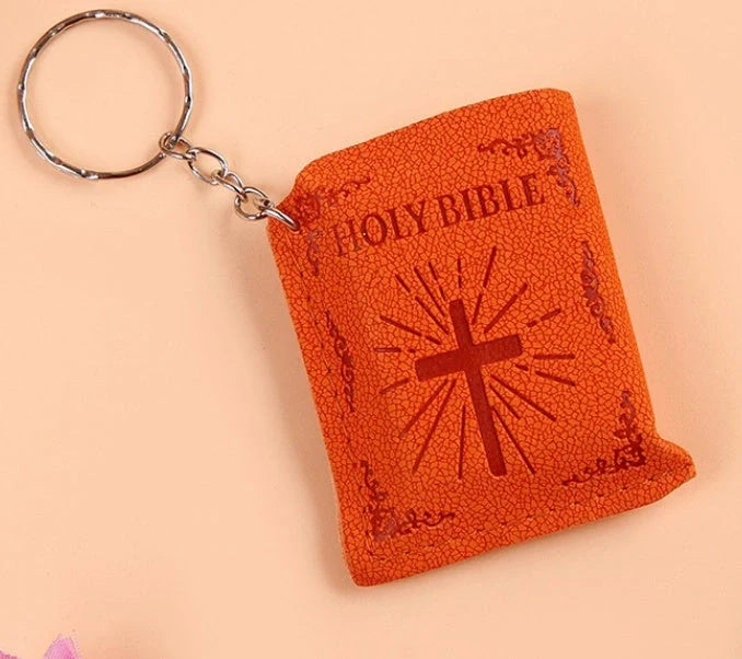 Mini Holy Bible Keychain with cross - a faith-inspired accessory for daily prayers