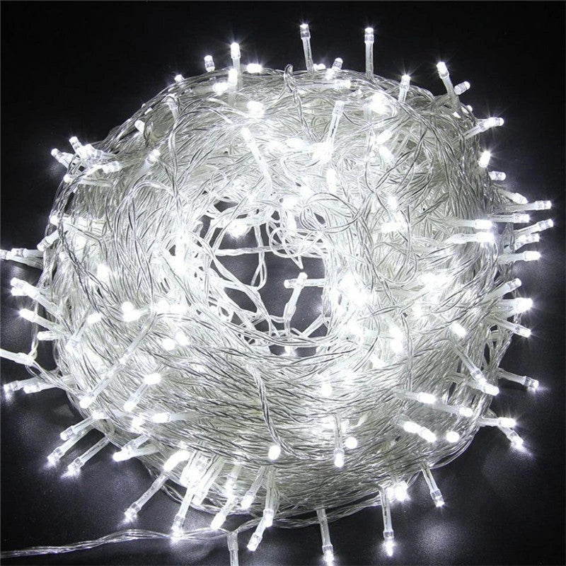 Premium LED Christmas fairy lights in various colors and lengths for magical home decor