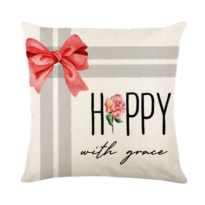 Festive Christmas pillow covers with snowflake pattern for cozy home decor