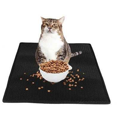 Eco-friendly honeycomb cat litter mat for waterproof and urine proof protection