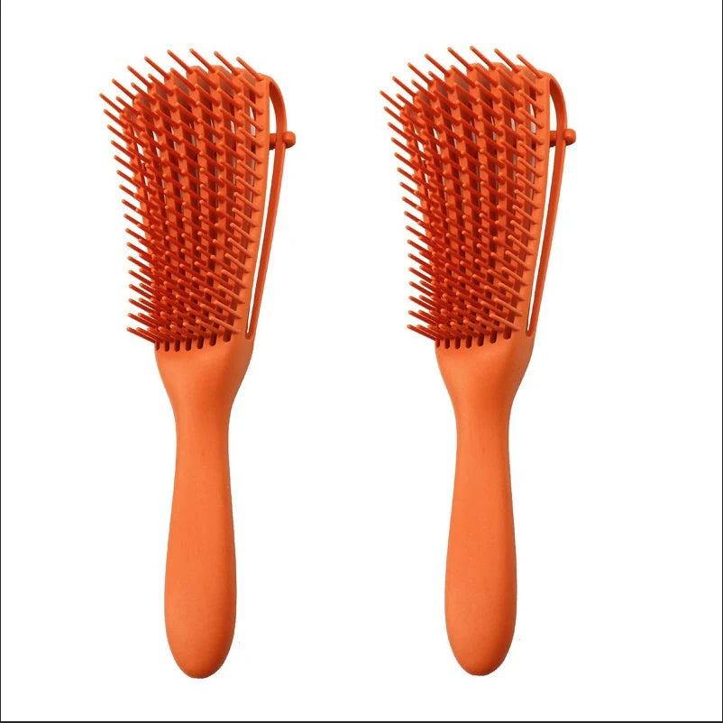 Knotted Haircut Massage Octopus Curling Comb in various colors for detangling and styling hair