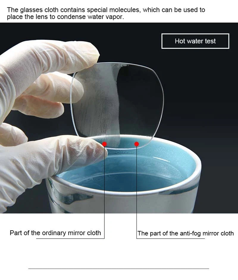Premium anti-fog glasses cleaning cloth for crystal clear vision