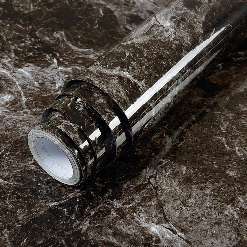 Elegant marble effect wallpaper for kitchen and bathroom renovation