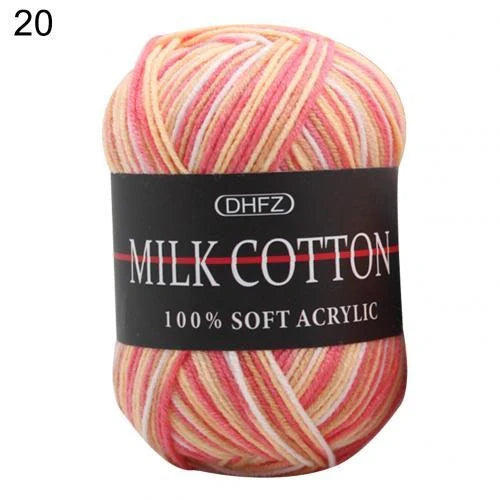 Vibrant multi-colour jacquard knitting yarn for creative projects