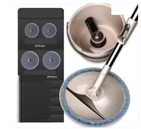 Rotary Mop with automatic wringing, telescopic handle, and microfibre cleaning for effortless home cleaning in the UK