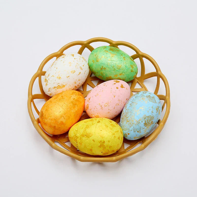 Colorful DIY Easter egg hanging decorations in various sizes and styles, perfect for springtime displays and celebrations.