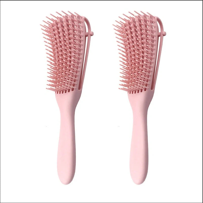 Knotted Haircut Massage Octopus Curling Comb in various colors for detangling and styling hair