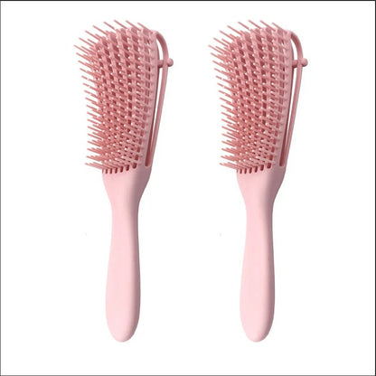 Knotted Haircut Massage Octopus Curling Comb in various colors for detangling and styling hair
