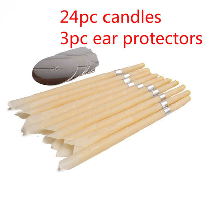 Premium beeswax ear candles for natural earwax removal, sinus relief, and relaxation