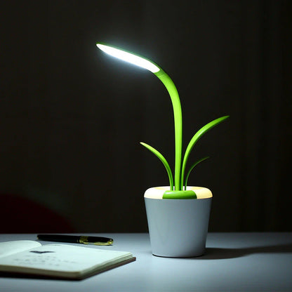 Stylish USB-Powered LED Desk Lamp with Adjustable Brightness, Night Light Mode, and Cordless Design for Home or Office Use