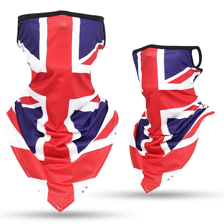 Breathable face guard thin tubular ring scarf in various colours for sun protection