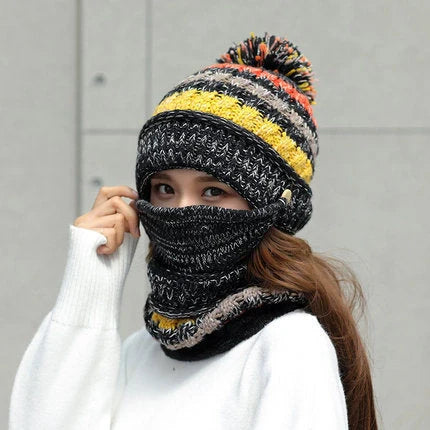 Korean winter knitted wool hat in various colours