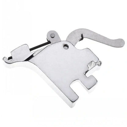 Universal zinc alloy presser foot holder for sewing machines, silver color