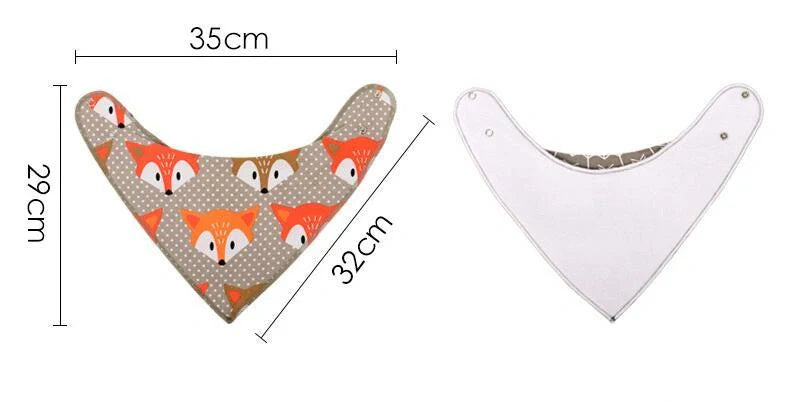 Stylish baby bibs set with arrow, wave, and triangle prints, perfect for keeping your baby clean and fashionable.