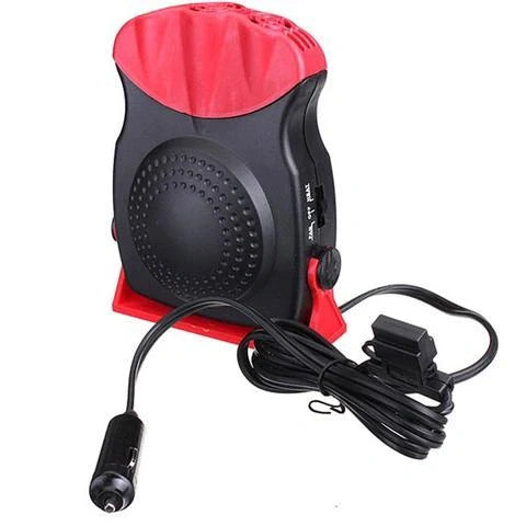 Portable Windshield Defroster with dual cooling and heating functions in black red