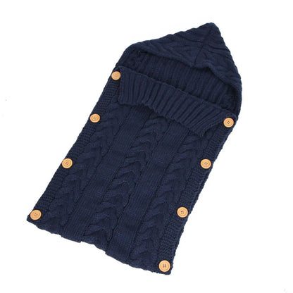 Newborn knit sleeping bag in various colours, size 70x35cm, made from soft acrylic