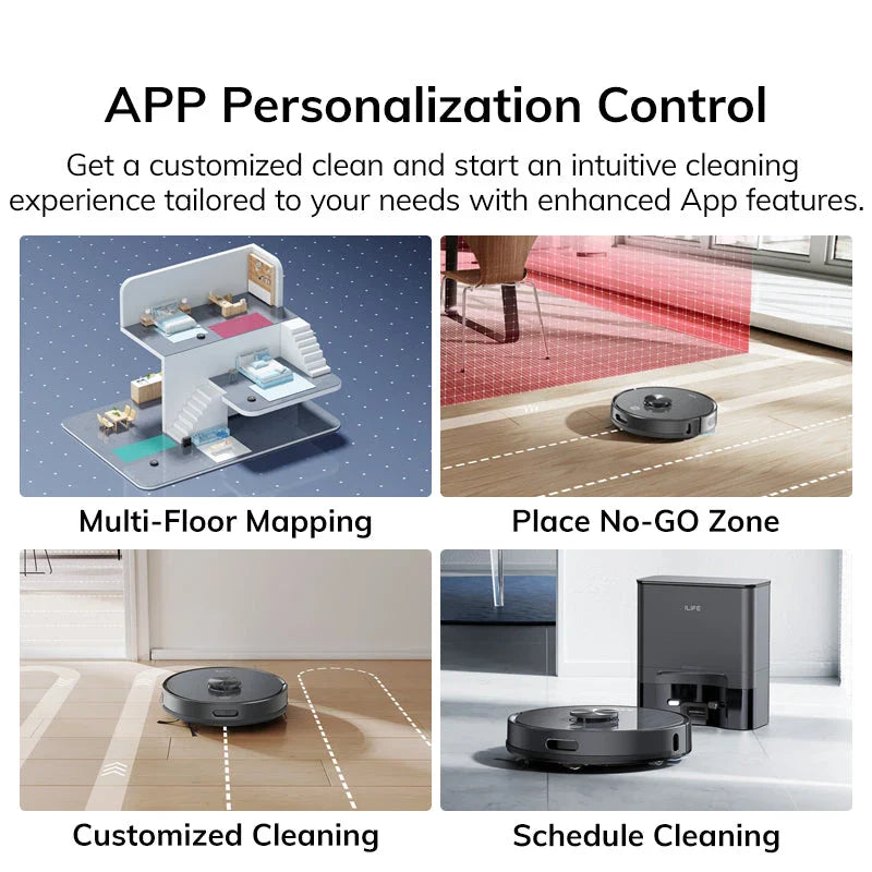 High-Power LDS Robot Vacuum Cleaner with advanced cleaning features for spotless floors