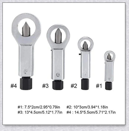 Heavy-Duty Nuts Splitter Tools Set - Premium hardened steel nut removal toolkit for DIY, workshops, and industrial applications
