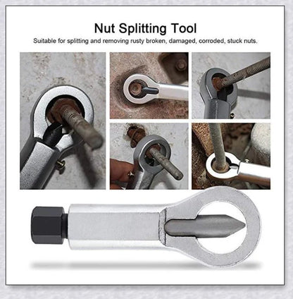 Heavy-Duty Nuts Splitter Tools Set - Premium hardened steel nut removal toolkit for DIY, workshops, and industrial applications