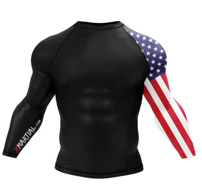 XM American Warrior training top in action, showcasing flexibility and fit