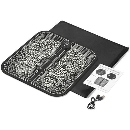 Premium electric foot massager with adjustable settings, wireless remote control, and intelligent power-off protection for a customised relaxation experience.