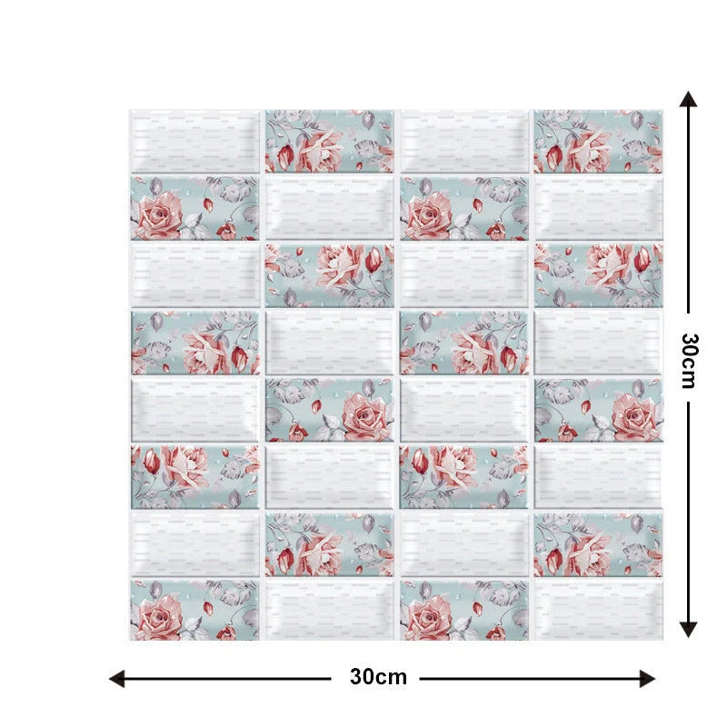Brick texture self-adhesive wallpaper for moisture-proof home decoration