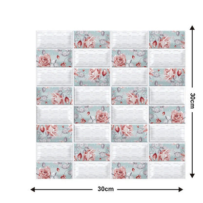 Brick texture self-adhesive wallpaper for moisture-proof home decoration