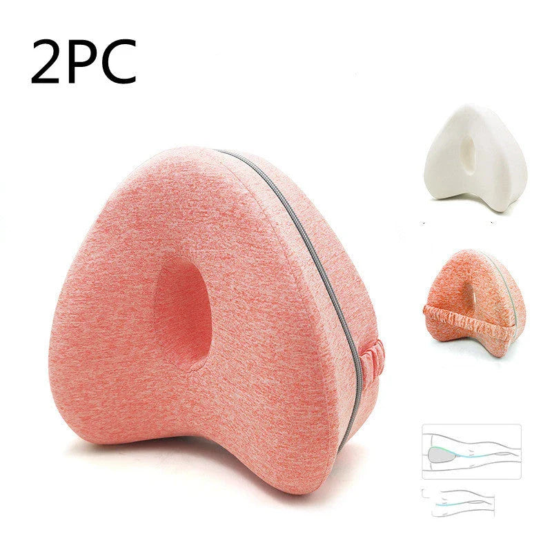 Ergonomic apple-shaped memory foam pillow with breathable design and adjustable thickness for personalized comfort and support