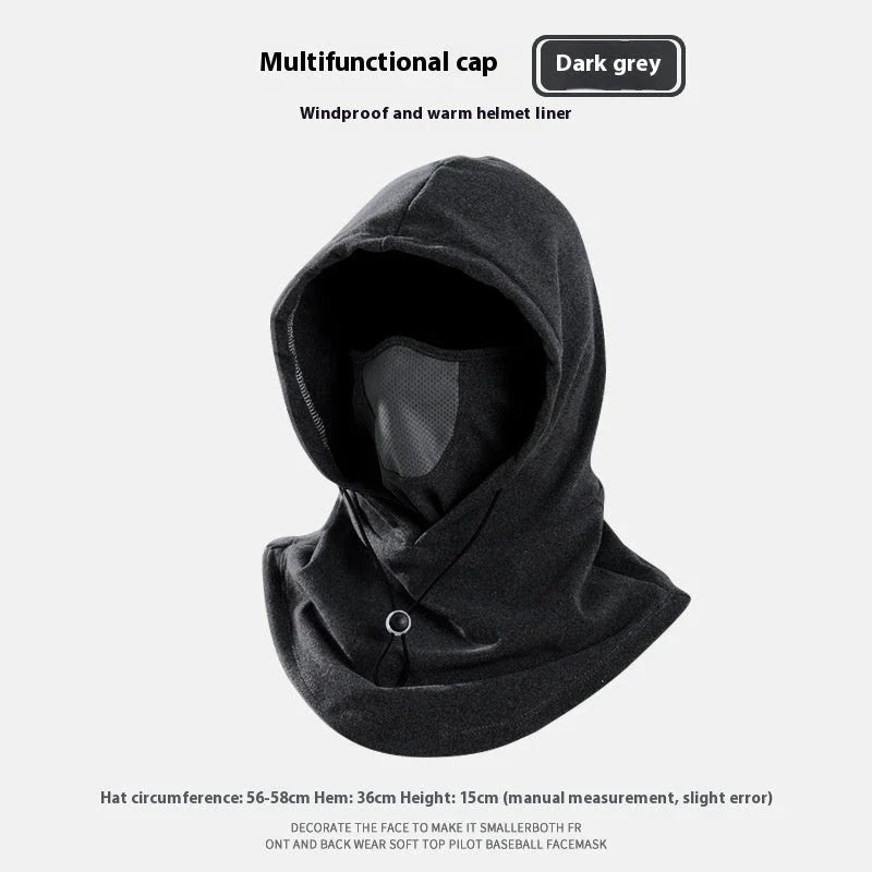 Adjustable thermal fleece scarf neck warmer in black, dark gray, light gray, and pink colors