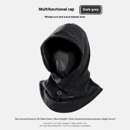 Adjustable thermal fleece scarf neck warmer in black, dark gray, light gray, and pink colors