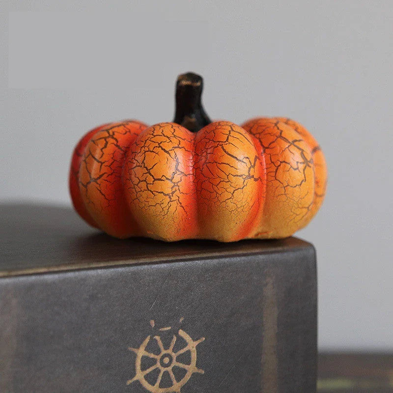 Enchanting Halloween Pumpkin Lantern with vivid pumpkin texture and warm LED lighting
