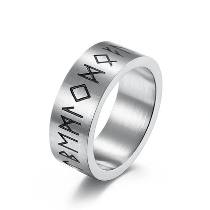 Stylish titanium steel matte brushed unisex rings for men and women