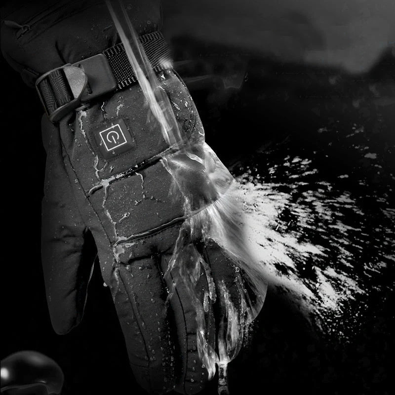 Winter Electric Heated Gloves with touch screen compatibility and rapid heating technology