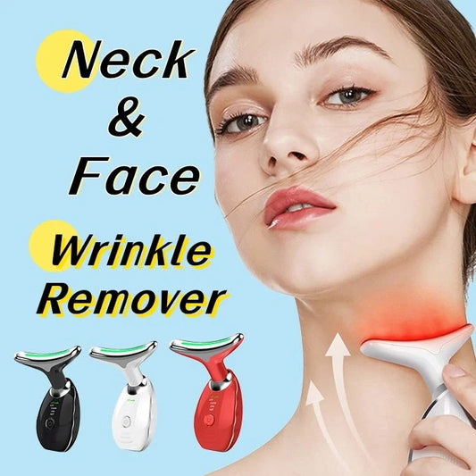 LED Photon Therapy Face & Neck Massager for skin tightening and anti-aging