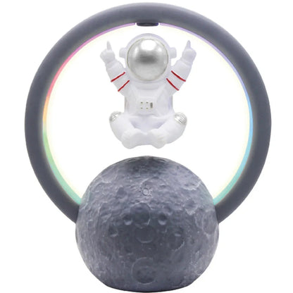 Floating Astronaut Bluetooth Speaker with magnetic levitation and RGB lights