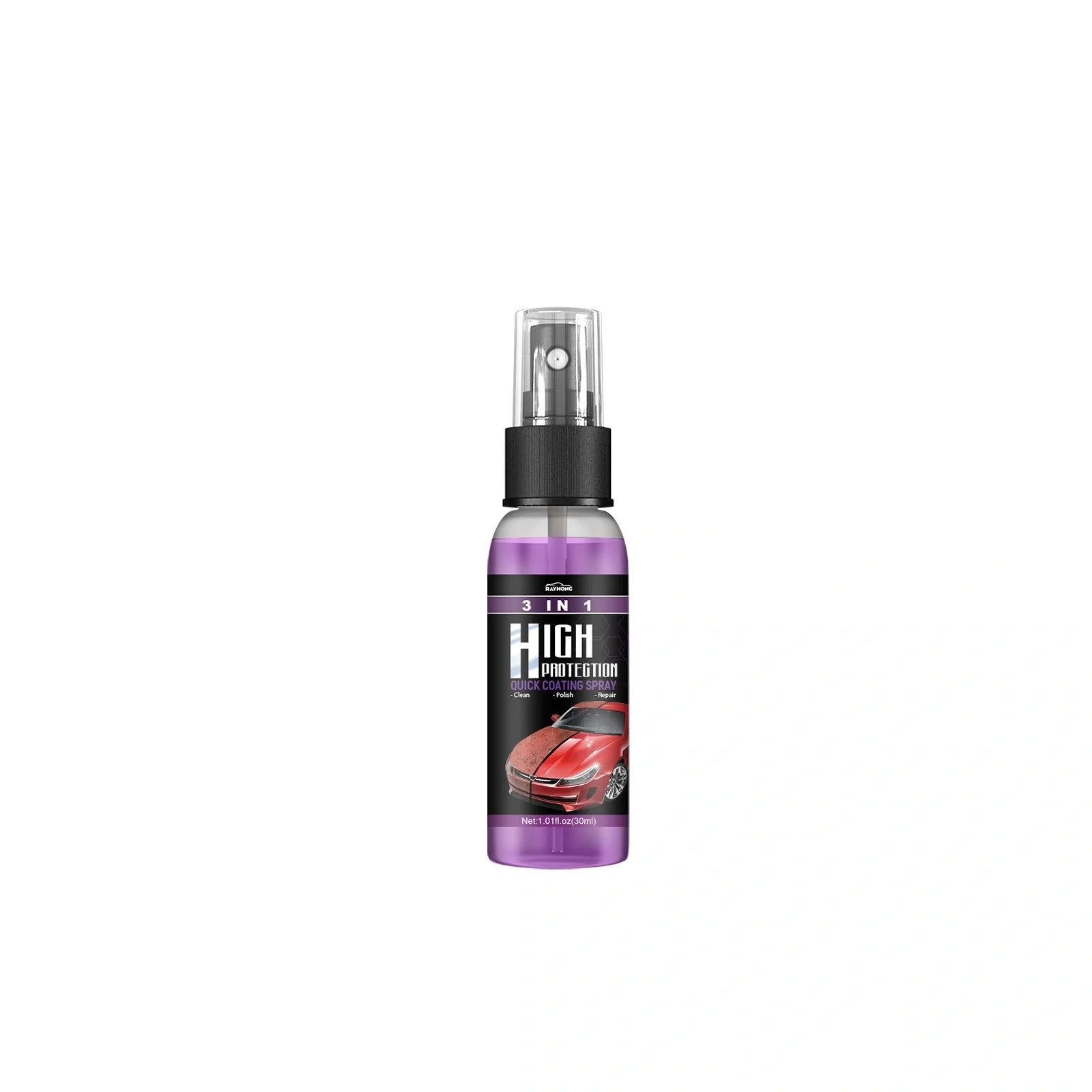 3-in-1 Fast-Acting Car Paint Spray for high protection and shine