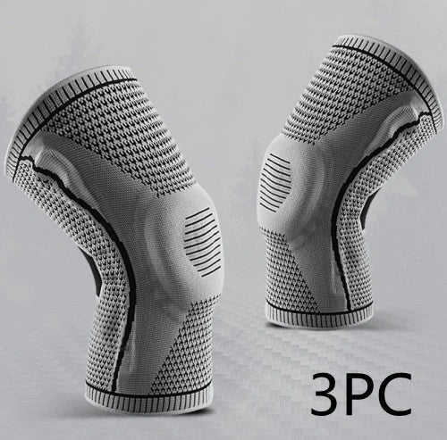 Silicone Spring Knee Pads for sports and fitness with patella protector