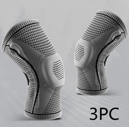 Silicone Spring Knee Pads for sports and fitness with patella protector