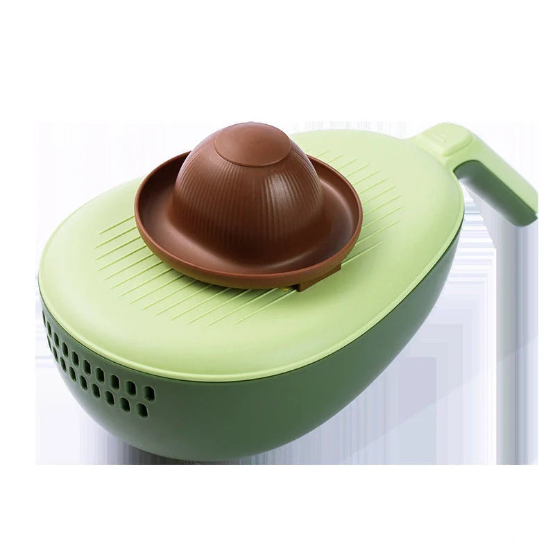 Stainless steel and PP vegetable grater with storage box for efficient slicing