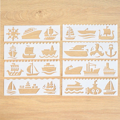 Multifunctional hollow painting template for creative art projects