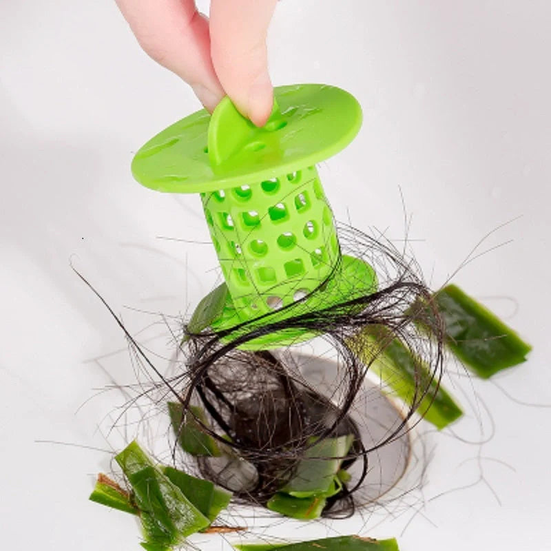 Anti-clogging plastic sink filter for kitchen and bathroom in multiple colors