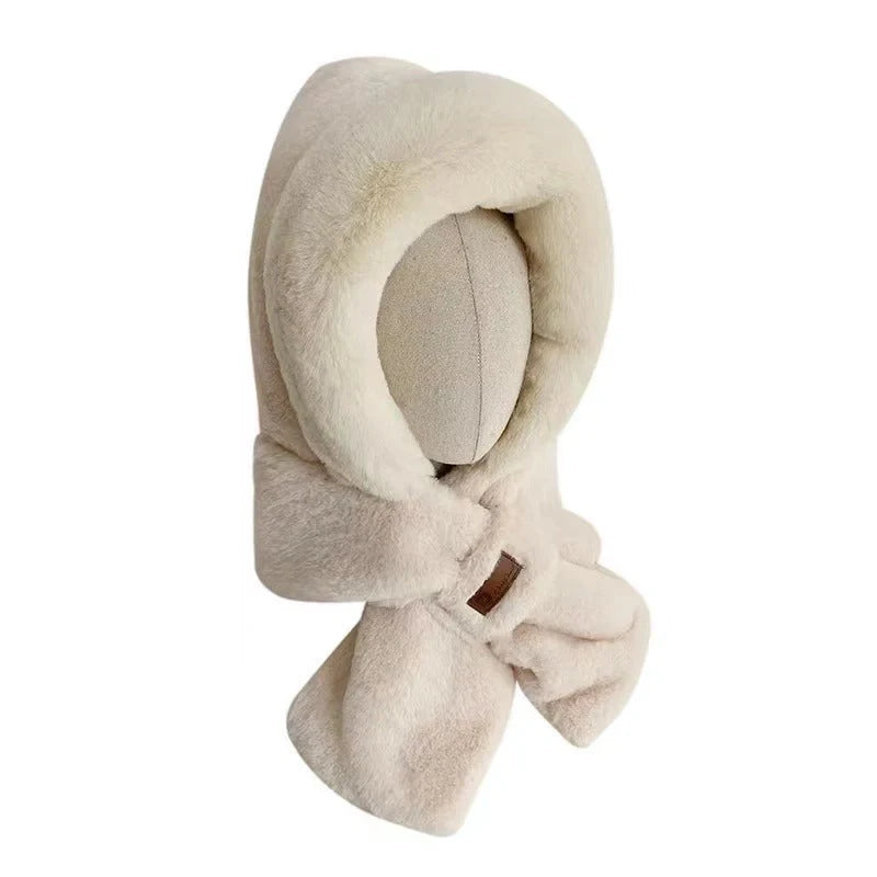 Fleece-lined winter cycling hat with ear protection in various colors