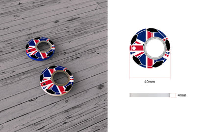 Football World Cup Fidget Spinner Keychain with Bottle Opener