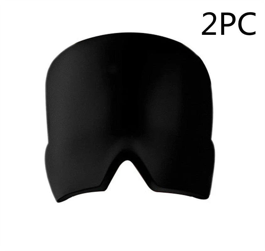 Soothing Ice Therapy Eye Mask for Headache and Migraine Relief, Flexible Gel Material, Adjustable Strap