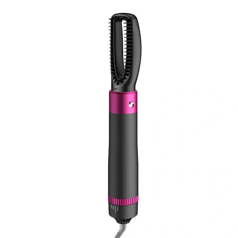 Professional 5-in-1 Hair Dryer Brush in Dyson Grey with multiple attachments for versatile styling