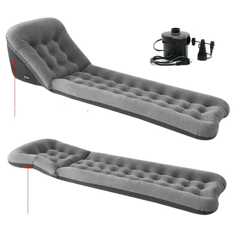 Automatic air mattress for camping with quick inflation feature