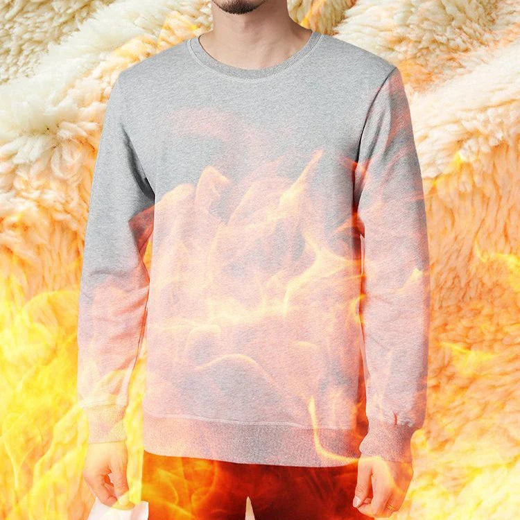 Cozy fleece pullover sweatshirt for men in a variety of colors including apricot, navy blue, red, black, light blue, burgundy, light gray, and dark gray