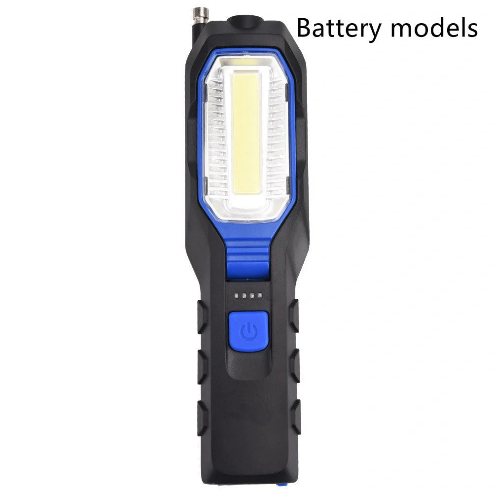 COB Strong Searchlight Rechargeable LED Portable Multi-function Auto Repair Light with multiple light modes